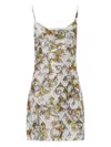 Versace Jeans Couture Sequin-embellished Dress In White