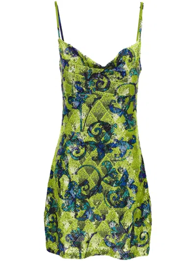 VERSACE JEANS COUTURE SEQUINNED MINI DRESS