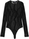 Versace Jeans Couture Top Black In Black