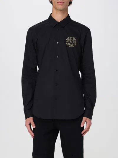 VERSACE JEANS COUTURE SHIRT VERSACE JEANS COUTURE MEN COLOR BLACK,G77403002