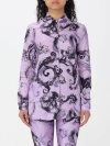 Versace Jeans Couture Filigree-print Shirt In Violet