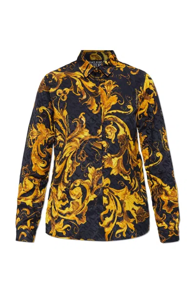 VERSACE JEANS COUTURE VERSACE JEANS COUTURE SHIRT WITH BAROCCO PATTERN