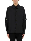 VERSACE JEANS COUTURE SHIRT WITH LOGO BUTTONS