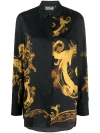 Versace Jeans Couture Chain Couture-print Satin Shirt