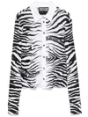 Versace Jeans Couture Black Zebra Shirt In Black