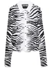 Versace Jeans Couture Black Zebra Shirt In Multicolor
