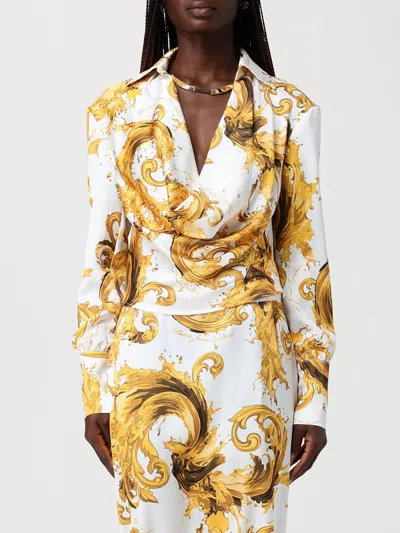 Versace Jeans Couture Shirt  Woman Color White In Multi