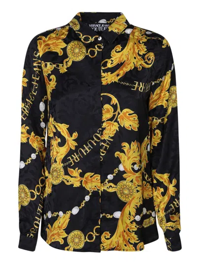 Versace Jeans Couture Shirts In Black