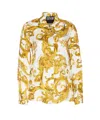 Versace Jeans Couture Watercolour Couture-print Shirt In Multi