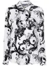Versace Jeans Couture Watercolour Baroque Shirt In Multi