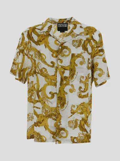 Versace Jeans Couture Shirts In Whitegold