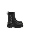 Versace Jeans Couture Ankle Boots In Synthetic Leather In Black