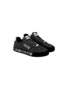 Versace Jeans Couture Logo-print Low-top Sneakers In Black