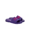 Versace Jeans Couture Purple Fondo Slides In Purple