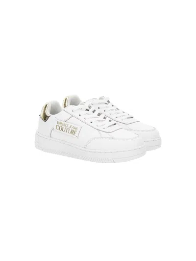 Versace Jeans Couture Meyssa Leather Sneakers In White