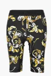 Versace Jeans Couture Short Leggings In Black