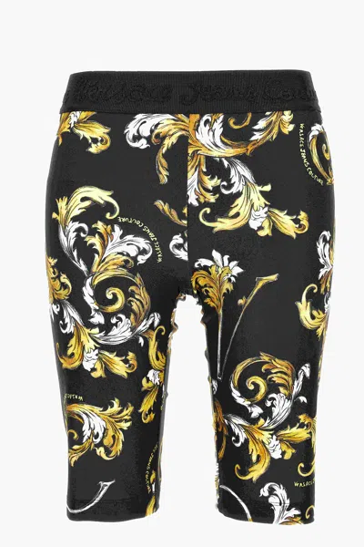 Versace Jeans Couture Short Leggings In Black
