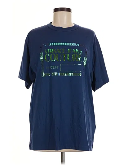 Pre-owned Versace Jeans Couture Short Sleeve T-shirt In Blue