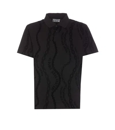 VERSACE JEANS COUTURE VERSACE JEANS COUTURE SHORT SLEEVED JERSEY POLO SHIRT