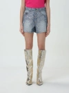 Versace Jeans Couture Short  Woman Color Blue In Blue