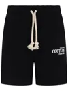 Versace Jeans Couture Drawstring Shorts In Black