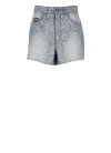 VERSACE JEANS COUTURE SHORTS WITH GLITTER
