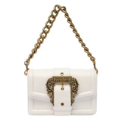 Versace Jeans Couture Shoulder Bag In Bianco Ottico