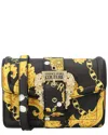 Versace Jeans Couture Baroque-print Satchel Bag In Black