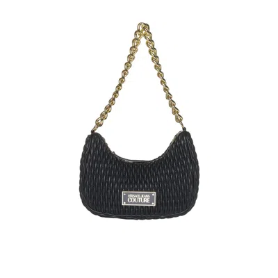 Versace Jeans Couture Shoulder Bag With Chain In Black