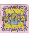 Versace Jeans Couture Silk Scarf In Pink