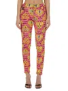 Versace Jeans Couture Skinny Fit Jeans In Pink