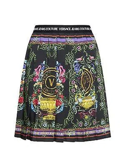 Pre-owned Versace Jeans Couture Skirt In Black