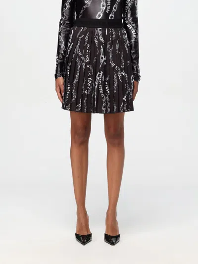 VERSACE JEANS COUTURE SKIRT VERSACE JEANS COUTURE WOMAN COLOR BLACK,F93310002