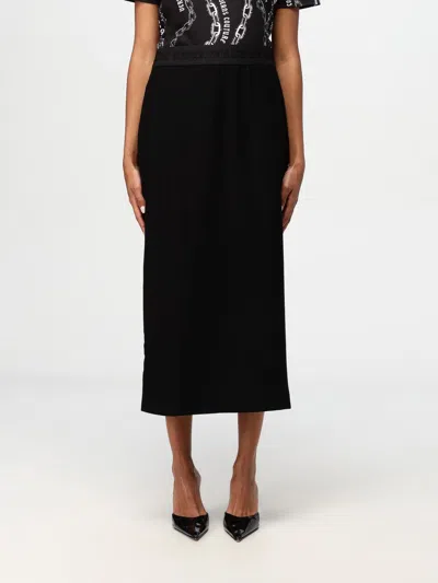 Versace Jeans Couture Skirt  Woman Color Black In Schwarz