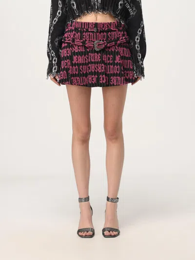 Versace Jeans Couture Skirt  Woman Color Black In Schwarz