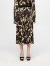 Versace Jeans Couture Skirt  Woman Color Black In Gold