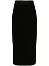Versace Jeans Couture Skirt With Logo In Black