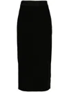Versace Jeans Couture Skirt With Logo In Black