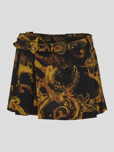 Versace Jeans Couture Skirts In Blackgold