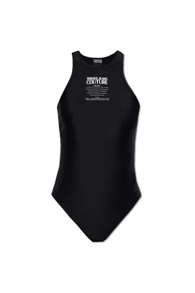 Versace Jeans Couture Sleeveless Bodysuit In Black