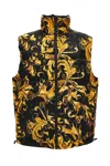 Versace Jeans Couture Sleeveless Down Jacket In Multi
