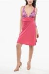 Versace Jeans Couture Sleeveless Dress With Barocco Motif