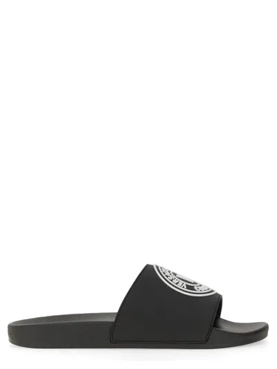 Versace Jeans Couture Slide Sandal With Logo