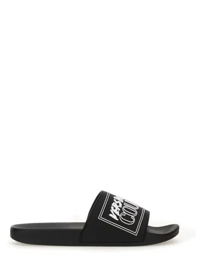 Versace Jeans Couture Slide Sandal With Logo
