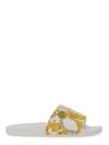 Versace Jeans Couture Slide Sandal With Logo