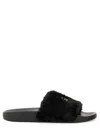 Versace Jeans Couture Slide Sandal With Logo In Black