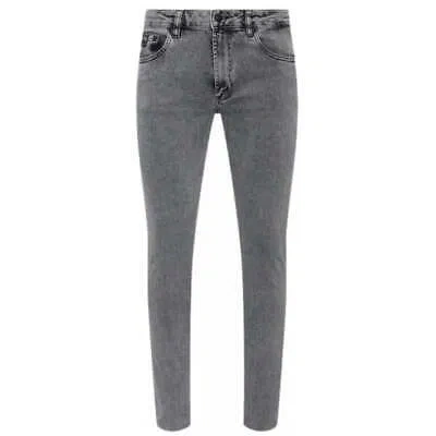 Pre-owned Versace Jeans Couture Slim Fit Grey Jeans In Gray