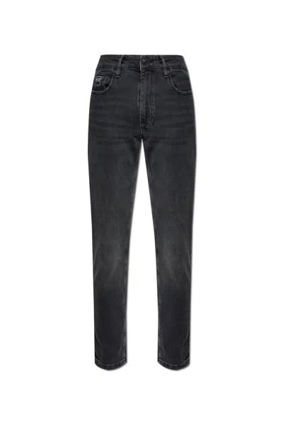 Versace Jeans Couture Cropped Jeans In Black