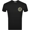 Versace Jeans Couture Slim Fit Logo T Shirt Black In Black