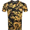 Versace Jeans Couture Slim Fit T Shirt Black In Black